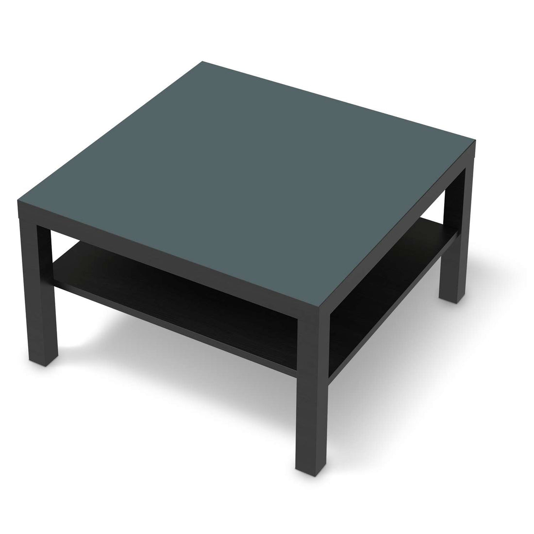 Selbstklebende Folie Blaugrau Light - IKEA Lack Tisch 78x78 cm - schwarz