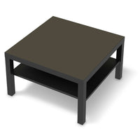 Selbstklebende Folie Braungrau Dark - IKEA Lack Tisch 78x78 cm - schwarz