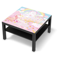Selbstklebende Folie Candyland - IKEA Lack Tisch 78x78 cm - schwarz