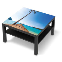 Selbstklebende Folie Caribbean - IKEA Lack Tisch 78x78 cm - schwarz