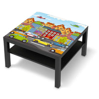 Selbstklebende Folie City Life - IKEA Lack Tisch 78x78 cm - schwarz