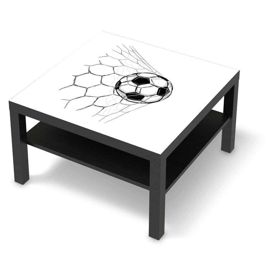 Selbstklebende Folie Eingenetzt - IKEA Lack Tisch 78x78 cm - schwarz