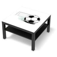 Selbstklebende Folie Freistoss - IKEA Lack Tisch 78x78 cm - schwarz