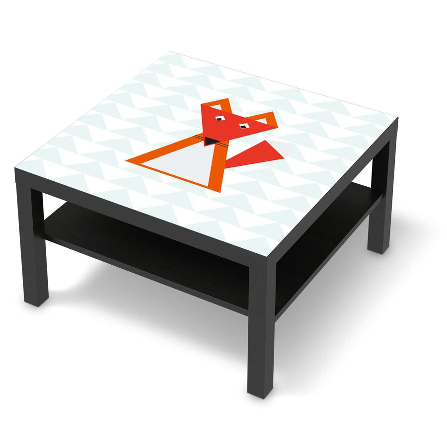 Selbstklebende Folie Füchslein - IKEA Lack Tisch 78x78 cm - schwarz