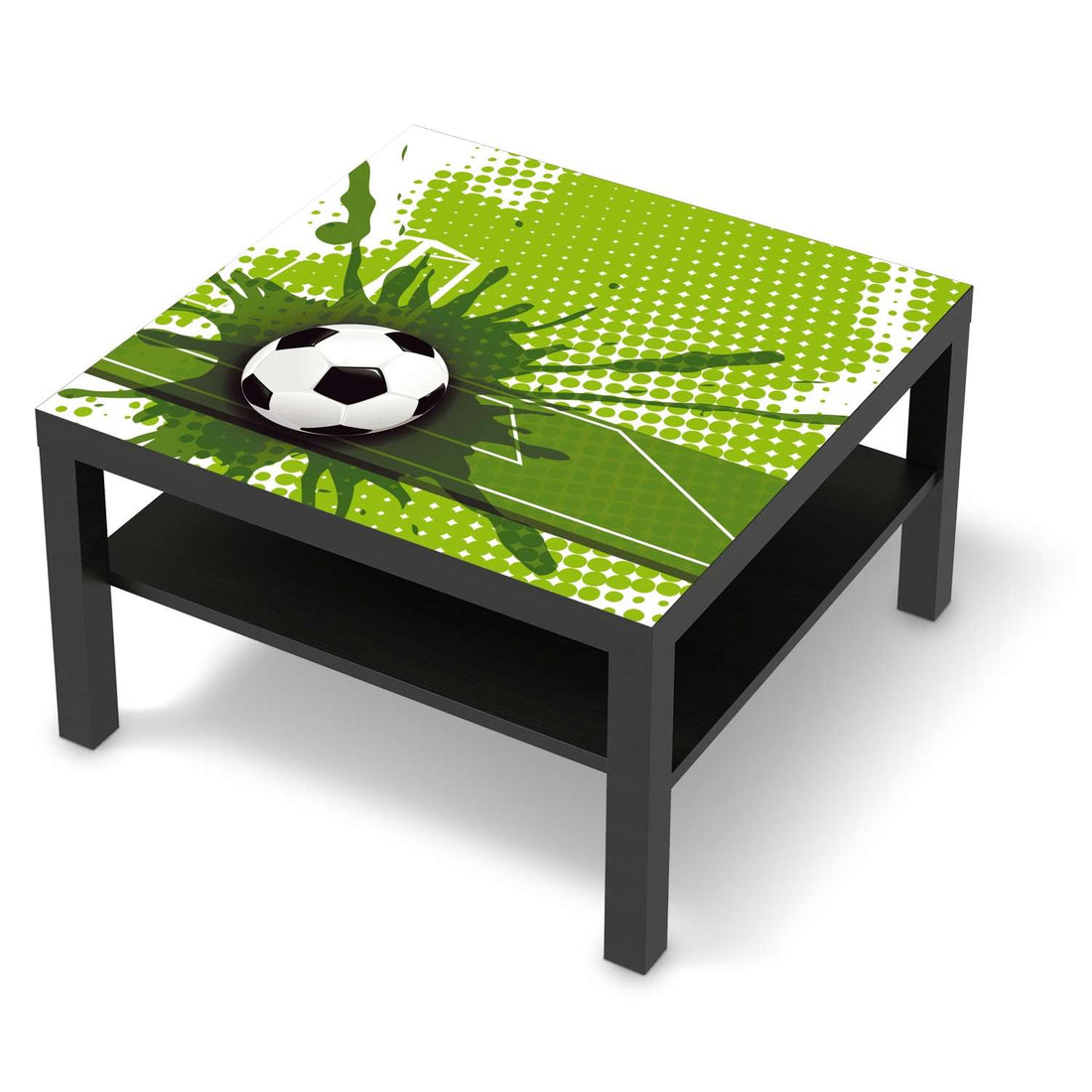 Selbstklebende Folie Goal - IKEA Lack Tisch 78x78 cm - schwarz
