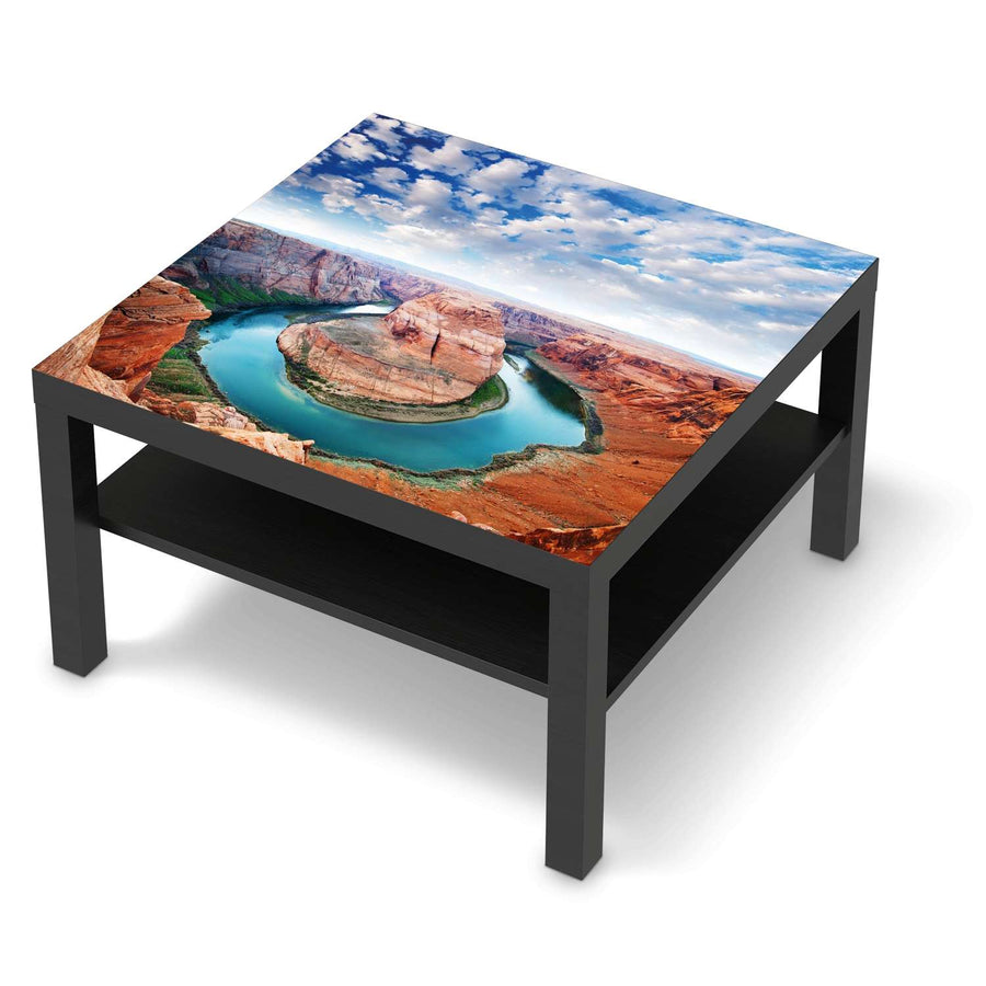 Selbstklebende Folie Grand Canyon - IKEA Lack Tisch 78x78 cm - schwarz