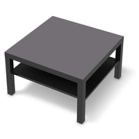 Selbstklebende Folie Grau Light - IKEA Lack Tisch 78x78 cm - schwarz