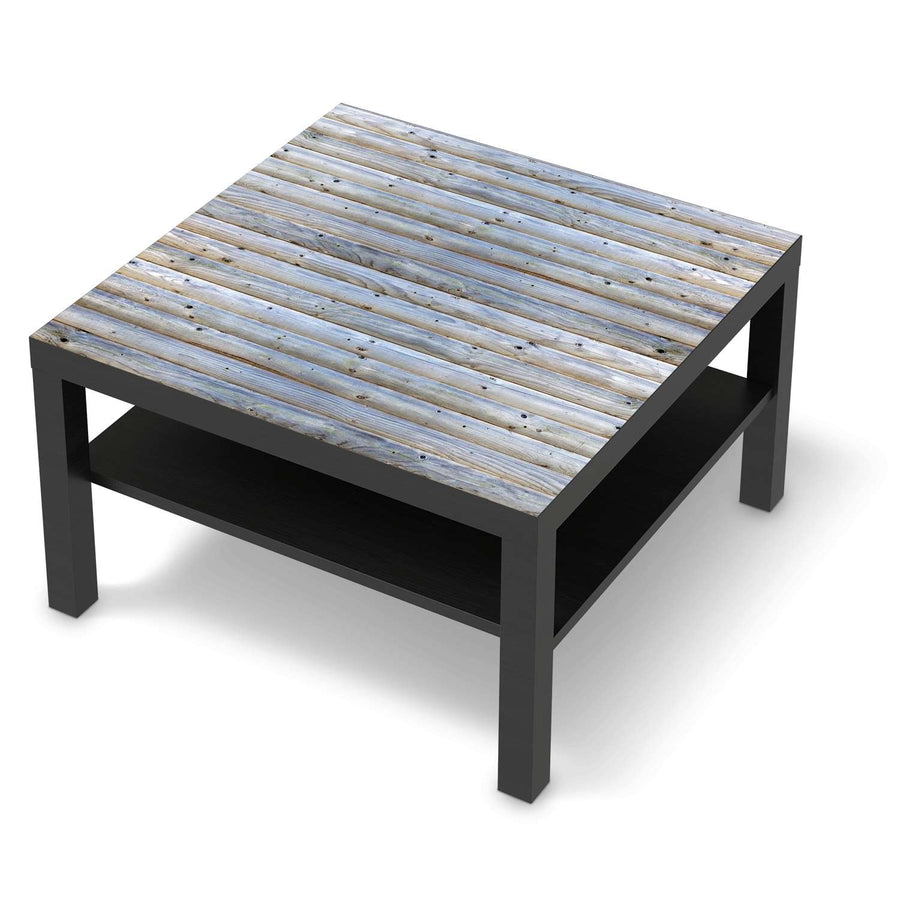 Selbstklebende Folie Greyhound - IKEA Lack Tisch 78x78 cm - schwarz