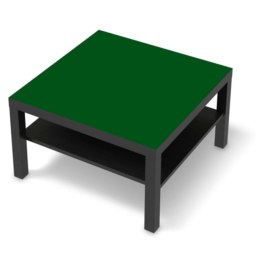 Selbstklebende Folie Grün Dark - IKEA Lack Tisch 78x78 cm - schwarz