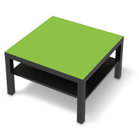 Selbstklebende Folie Hellgrün Dark - IKEA Lack Tisch 78x78 cm - schwarz