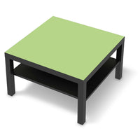 Selbstklebende Folie Hellgrün Light - IKEA Lack Tisch 78x78 cm - schwarz