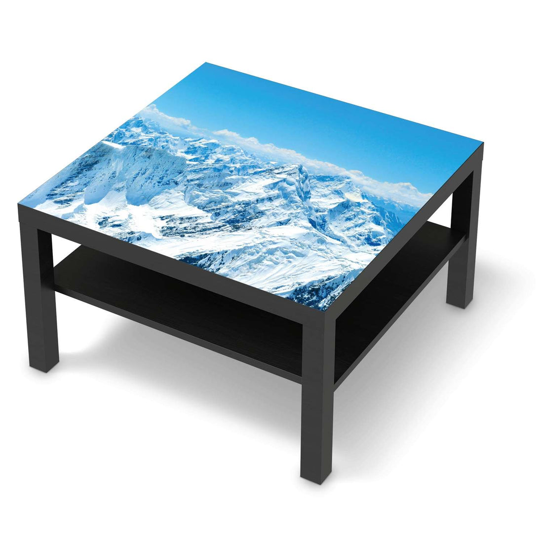 Selbstklebende Folie Himalaya - IKEA Lack Tisch 78x78 cm - schwarz