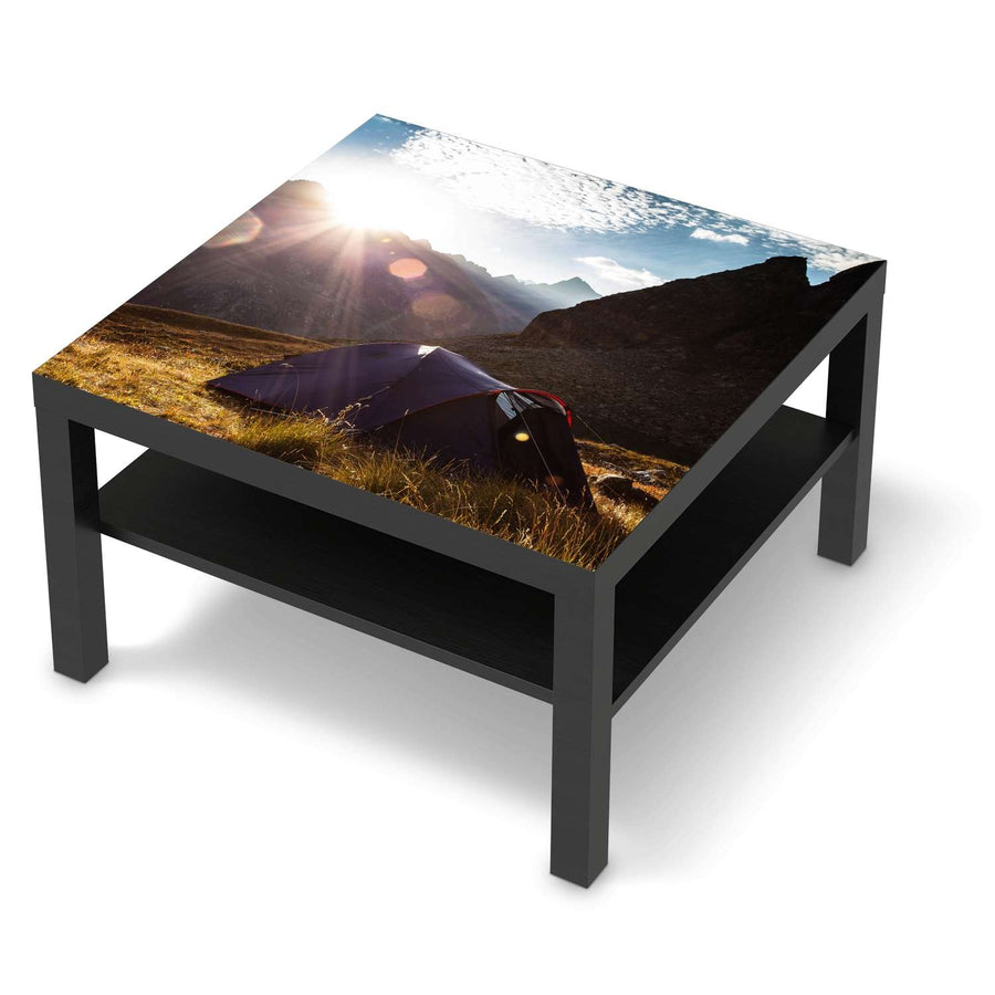 Selbstklebende Folie Into the Wild - IKEA Lack Tisch 78x78 cm - schwarz