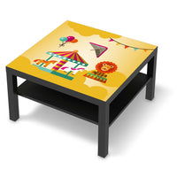 Selbstklebende Folie Löwenstark - IKEA Lack Tisch 78x78 cm - schwarz