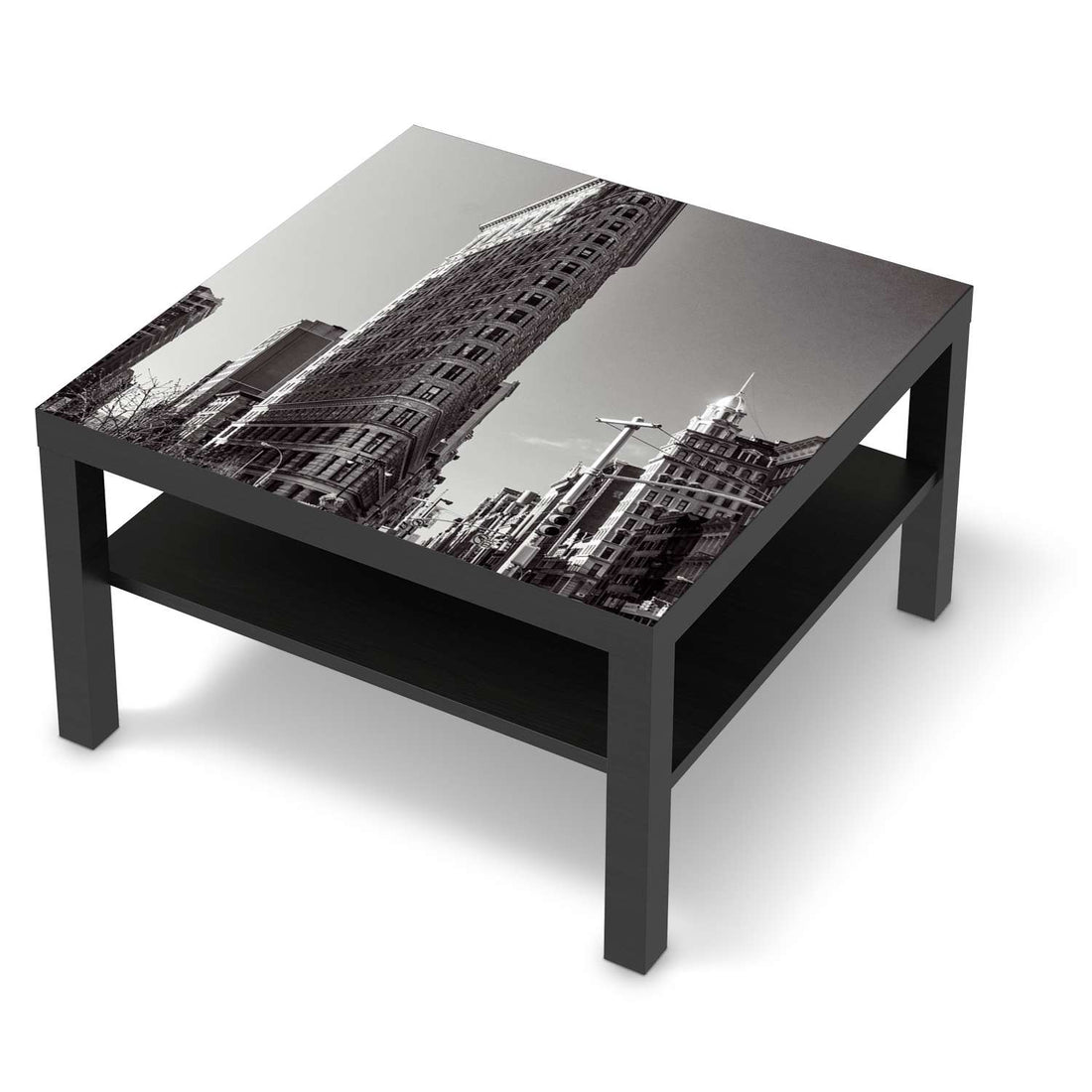 Selbstklebende Folie Manhattan - IKEA Lack Tisch 78x78 cm - schwarz