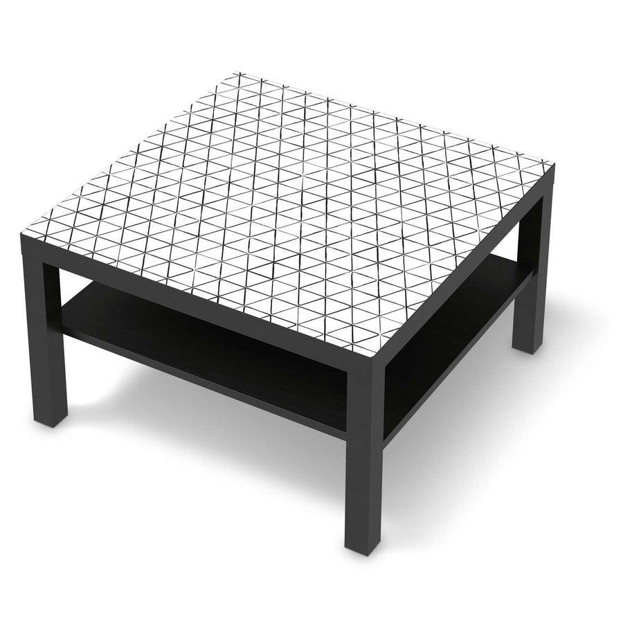 Selbstklebende Folie Mediana - IKEA Lack Tisch 78x78 cm - schwarz