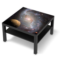Selbstklebende Folie Milky Way - IKEA Lack Tisch 78x78 cm - schwarz