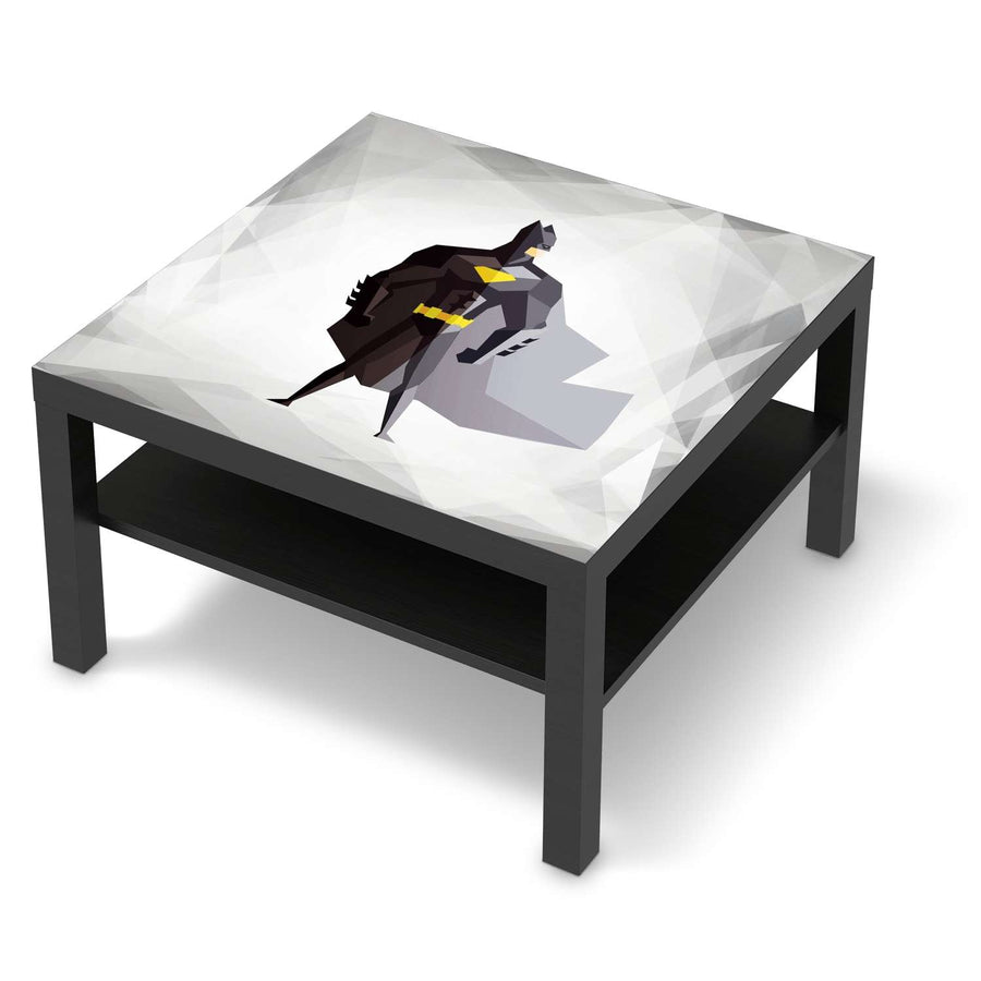 Selbstklebende Folie Mr. Black - IKEA Lack Tisch 78x78 cm - schwarz