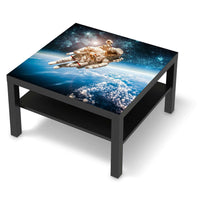 Selbstklebende Folie Outer Space - IKEA Lack Tisch 78x78 cm - schwarz