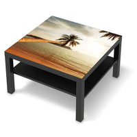 Selbstklebende Folie Paradise - IKEA Lack Tisch 78x78 cm - schwarz