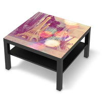 Selbstklebende Folie Paris - IKEA Lack Tisch 78x78 cm - schwarz