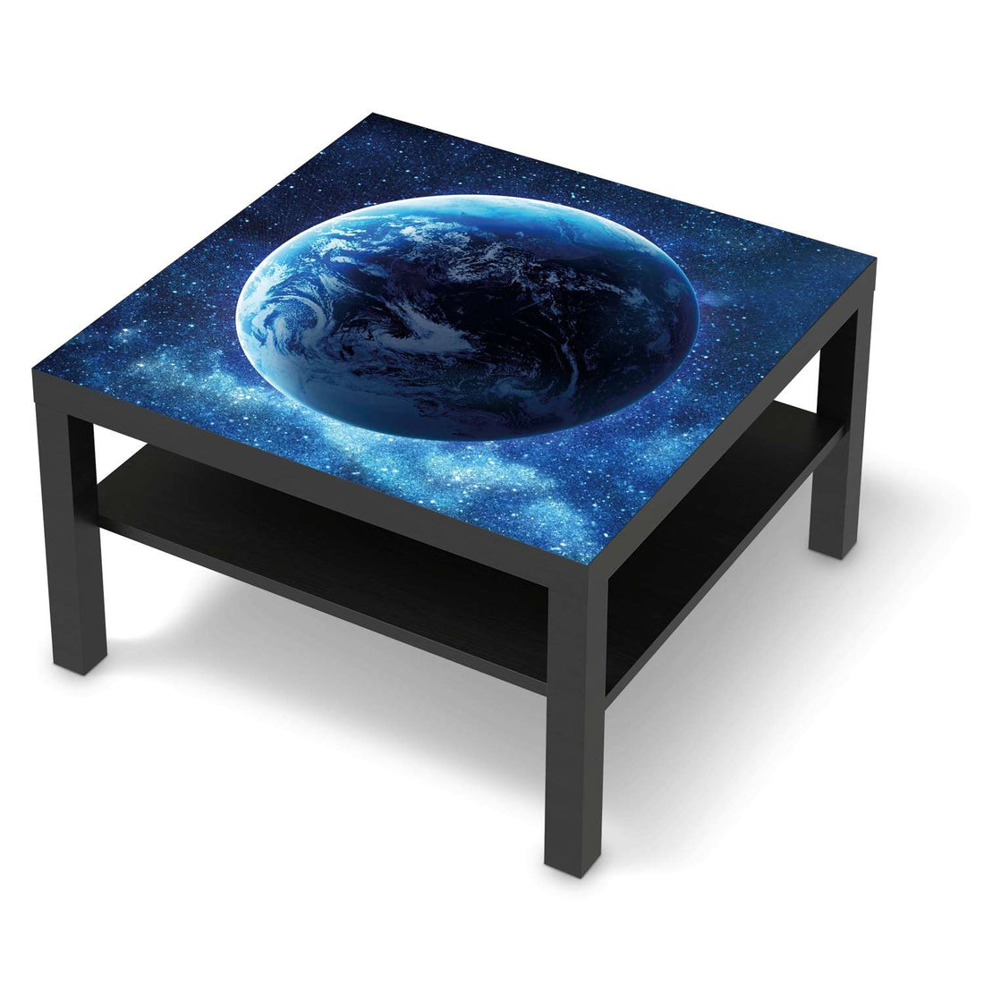 Selbstklebende Folie Planet Blue - IKEA Lack Tisch 78x78 cm - schwarz