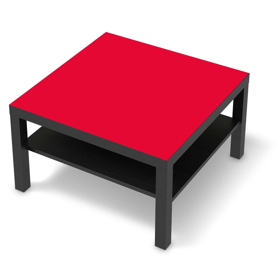 Selbstklebende Folie Rot Light - IKEA Lack Tisch 78x78 cm - schwarz