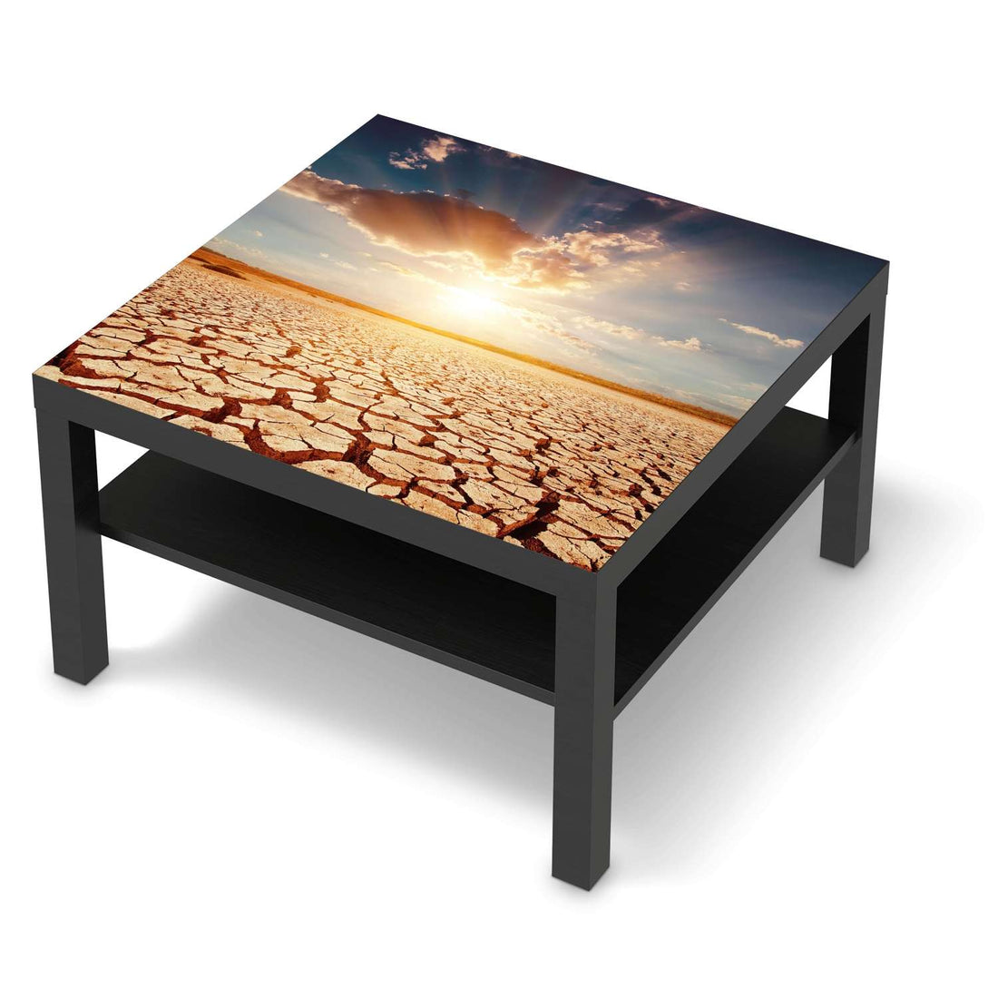 Selbstklebende Folie Savanne - IKEA Lack Tisch 78x78 cm - schwarz