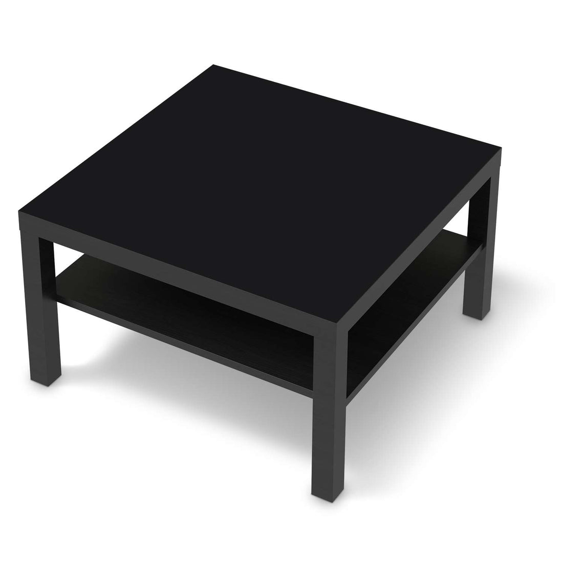Selbstklebende Folie Schwarz - IKEA Lack Tisch 78x78 cm - schwarz