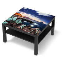 Selbstklebende Folie Seaside - IKEA Lack Tisch 78x78 cm - schwarz