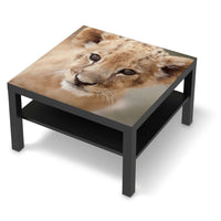 Selbstklebende Folie Simba - IKEA Lack Tisch 78x78 cm - schwarz