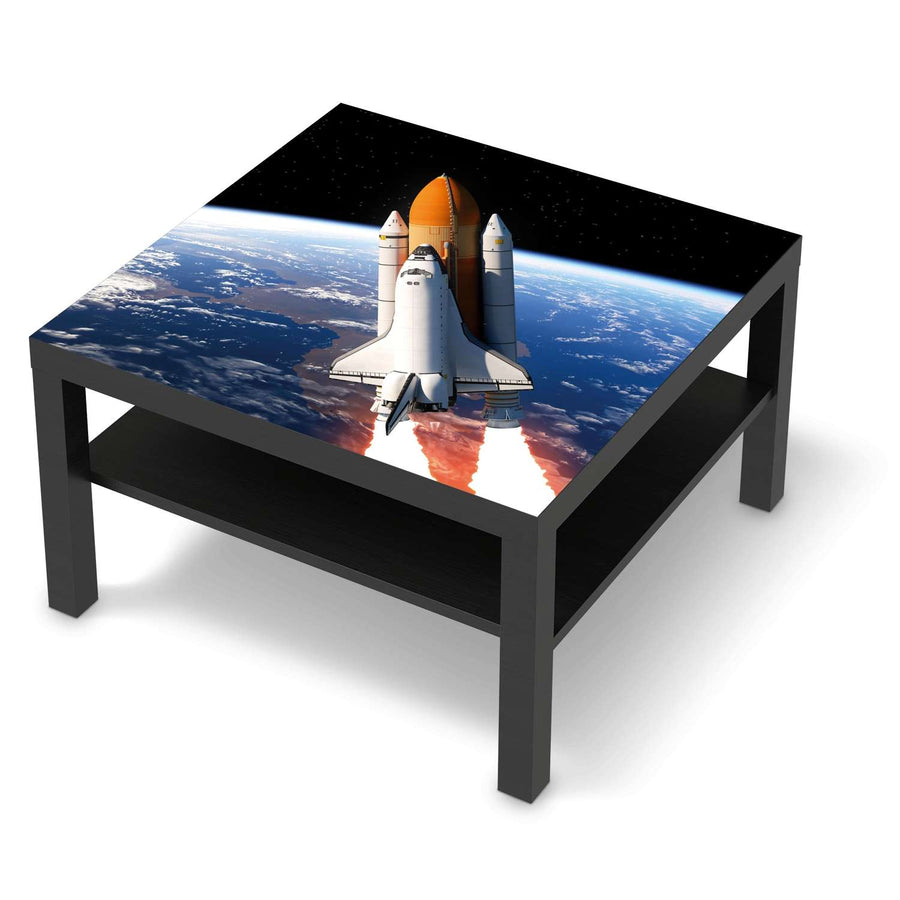 Selbstklebende Folie Space Traveller - IKEA Lack Tisch 78x78 cm - schwarz