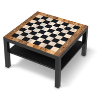Selbstklebende Folie Spieltisch Schach - IKEA Lack Tisch 78x78 cm - schwarz