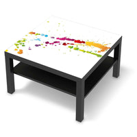 Selbstklebende Folie Splash 2 - IKEA Lack Tisch 78x78 cm - schwarz