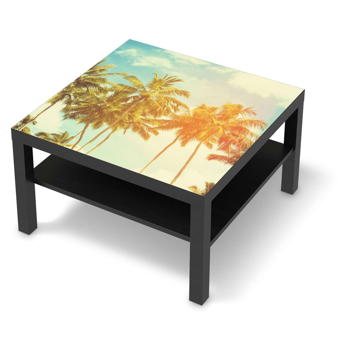 Selbstklebende Folie Sun Flair - IKEA Lack Tisch 78x78 cm - schwarz