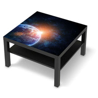 Selbstklebende Folie Sunrise - IKEA Lack Tisch 78x78 cm - schwarz