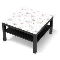 Selbstklebende Folie Sweet Dreams - IKEA Lack Tisch 78x78 cm - schwarz