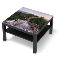 Selbstklebende Folie The Great Wall - IKEA Lack Tisch 78x78 cm - schwarz