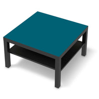 Selbstklebende Folie Türkisgrün Dark - IKEA Lack Tisch 78x78 cm - schwarz