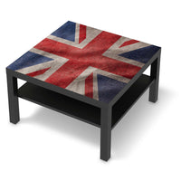 Selbstklebende Folie Union Jack - IKEA Lack Tisch 78x78 cm - schwarz