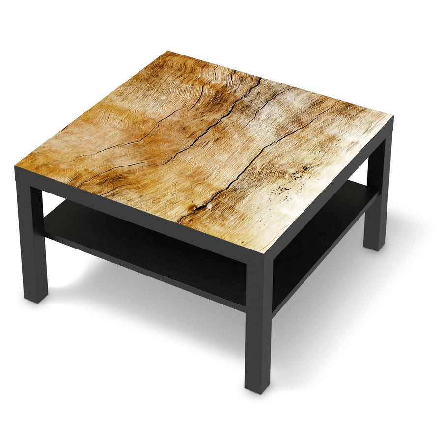 Selbstklebende Folie Unterholz - IKEA Lack Tisch 78x78 cm - schwarz