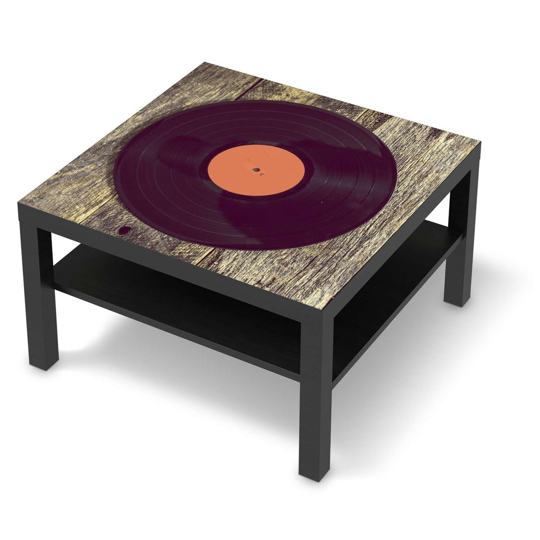 Selbstklebende Folie Vinyl - IKEA Lack Tisch 78x78 cm - schwarz