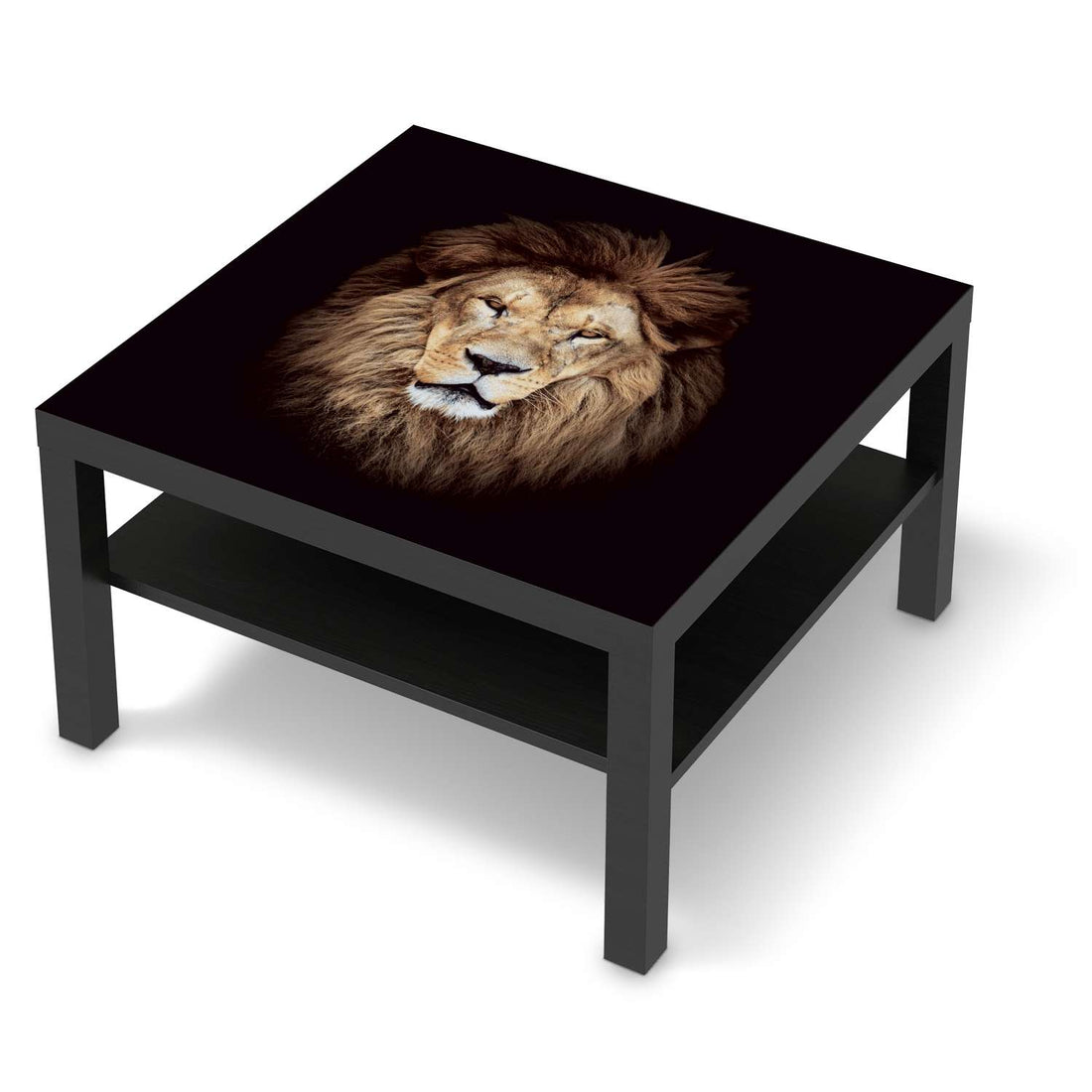 Selbstklebende Folie Wild Eyes - IKEA Lack Tisch 78x78 cm - schwarz