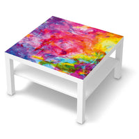 Selbstklebende Folie Abstract Watercolor - IKEA Lack Tisch 78x78 cm - weiss