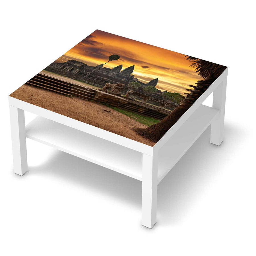 Selbstklebende Folie Angkor Wat - IKEA Lack Tisch 78x78 cm - weiss