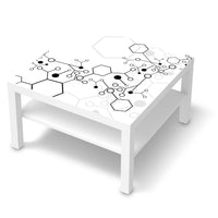 Selbstklebende Folie Atomic 1 - IKEA Lack Tisch 78x78 cm - weiss