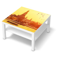 Selbstklebende Folie Bangkok Sunset - IKEA Lack Tisch 78x78 cm - weiss