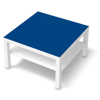 Selbstklebende Folie Blau Dark - IKEA Lack Tisch 78x78 cm - weiss