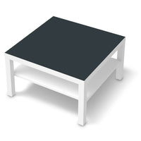Selbstklebende Folie Blaugrau Dark - IKEA Lack Tisch 78x78 cm - weiss