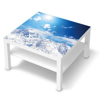 Selbstklebende Folie Everest - IKEA Lack Tisch 78x78 cm - weiss